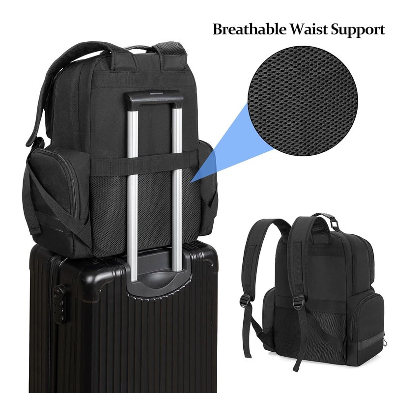 PGmoon Game Console Backpack Compatible with Xbox One/One S/ One X, Xbox Series S, Xbox 360/ 360 Slim, Travel Carrying Case Bag for 15.6’’ Laptop, Controllers, Cables (Patent Design) - Image 4